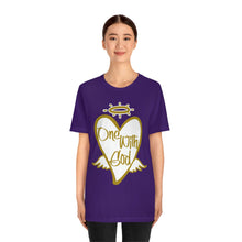 Load image into Gallery viewer, ONE WITH GOD SOFT TEE (White &amp; Gold)