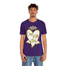 Load image into Gallery viewer, ONE WITH GOD SOFT TEE (White &amp; Gold)