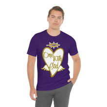 Load image into Gallery viewer, ONE WITH GOD SOFT TEE (White &amp; Gold)