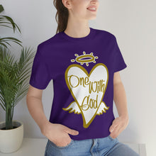 Load image into Gallery viewer, ONE WITH GOD SOFT TEE (White &amp; Gold)